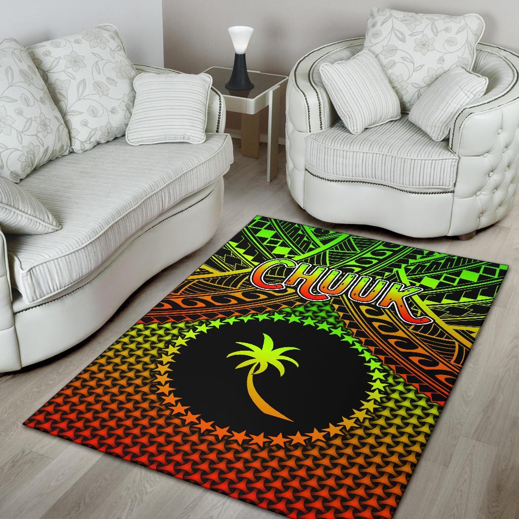 Polynesian Chuuk Area Rug - Reggae Vintage Polynesian Patterns - Polynesian Pride