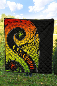 Guam Premium Quilt - Guam Polynesian Decorative Patterns - Polynesian Pride