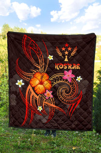 Kosrae Polynesian Premium Quilt - Legend of Kosrae (Red) - Polynesian Pride