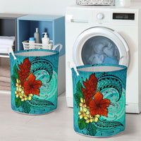 Palau Laundry Basket - Tropical Flowers Style - Polynesian Pride