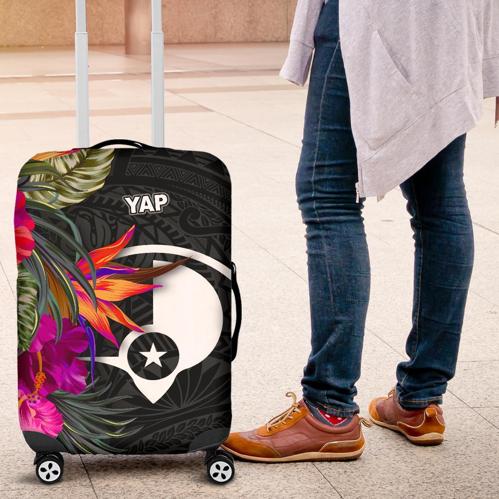 Yap Luggage Covers - Polynesian Hibiscus Pattern - Polynesian Pride