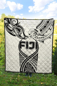 Fiji Rugby Premium Quilt Polynesian Waves Style - Polynesian Pride