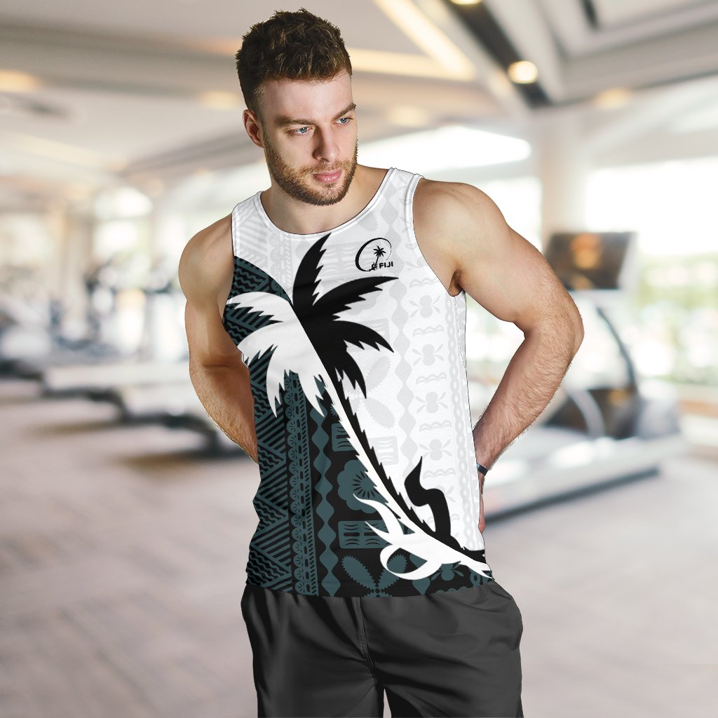 Fiji Coconut Tree Men's Tank Top K4 - Polynesian Pride