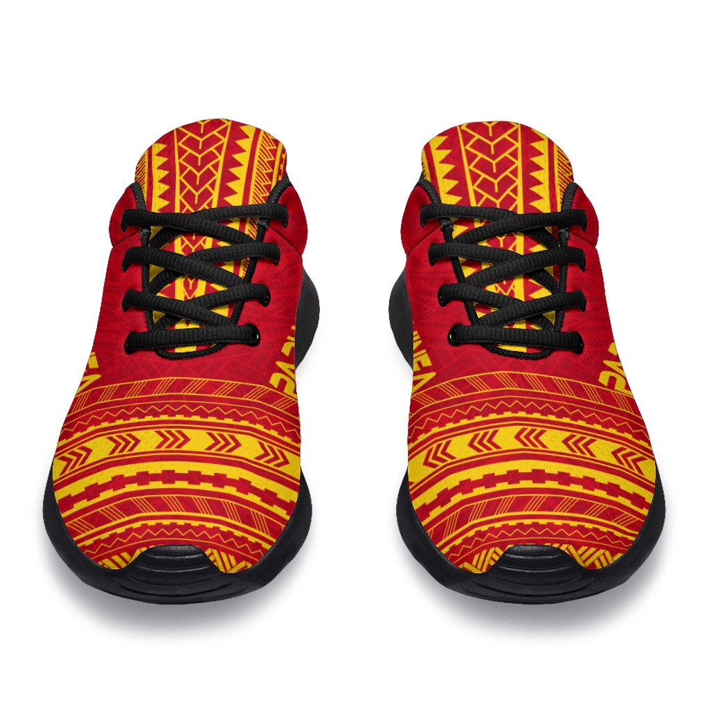 Papua New Guinea Sporty Sneakers - Polynesian Chief Flag Version - Polynesian Pride