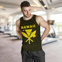 Hawaii Kanaka Polynesian Men's Tank Top Yellow - Polynesian Pride