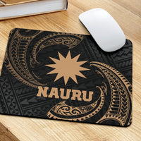 Nauru Polynesian Mouse Pad - Gold Tribal Wave - Polynesian Pride