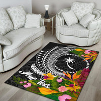 Chuuk State Area Rug - Custom Personalised Seal Spiral Polynesian Patterns - Polynesian Pride
