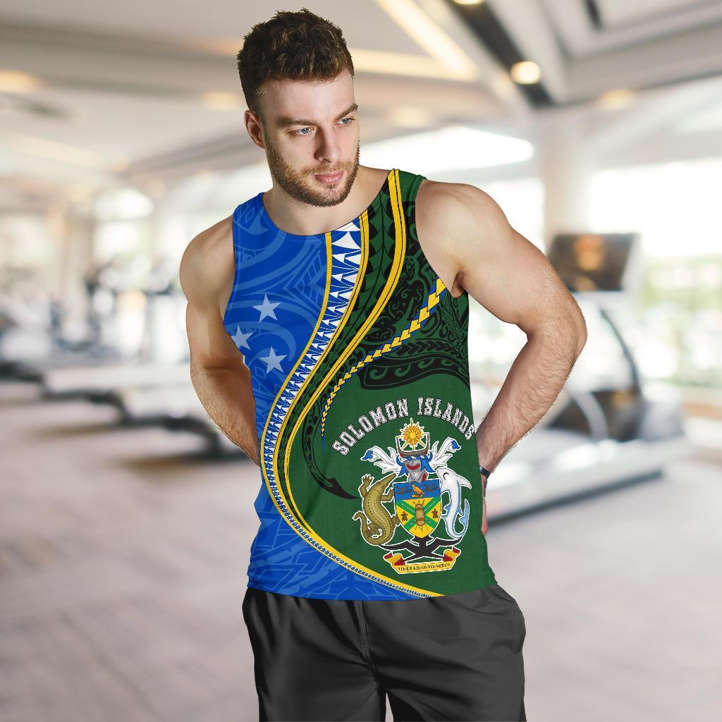 Solomon Islands Men's Tank Top Kanaloa Tatau Gen SI - Polynesian Pride