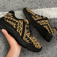 Polynesian Tradition Gold Chunky Sneakers - Polynesian Pride