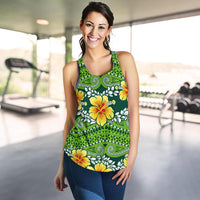 Polynesian Women Racerback Tank - Polynesian Hibiscus Patterns - Polynesian Pride