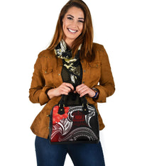 Samoa Shoulder Handbag - Samoa Seal Wave Style (Red) - Polynesian Pride