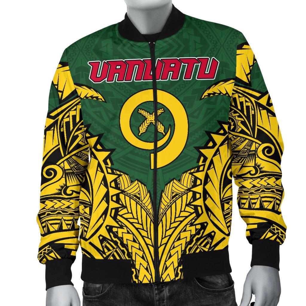 Vanuatu Premium Men's Bomber Jacket - Polynesian Pride