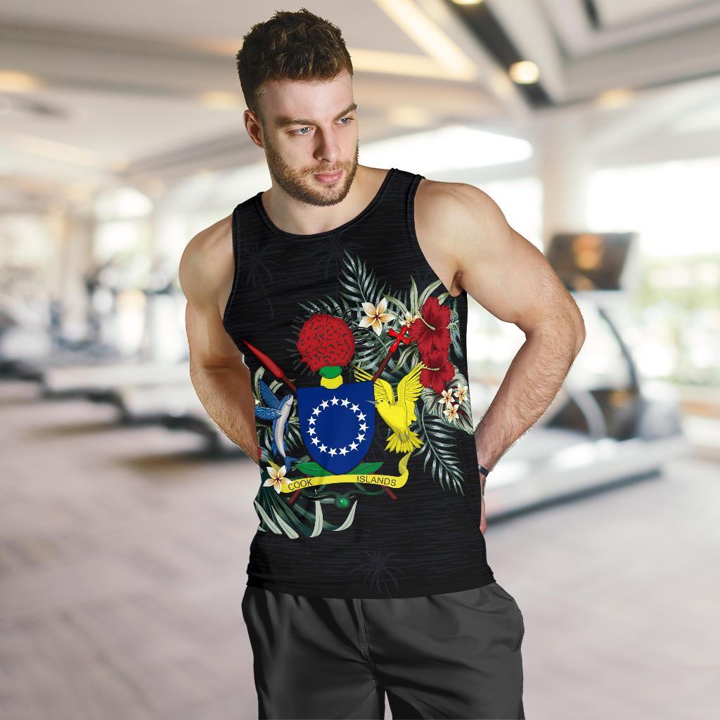 Cook Islands Hibiscus Men'S Tank Top - Polynesian Pride
