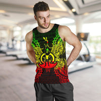 Vanuatu Polynesian Men Tank Top Map Reggae - Polynesian Pride