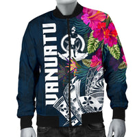 Vanuatu Polynesian Men's Bomber Jacket - Summer Vibes - Polynesian Pride