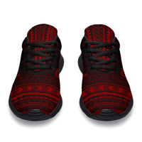 Northern Mariana Islands Sporty Sneakers - Polynesian Chief Red Version - Polynesian Pride