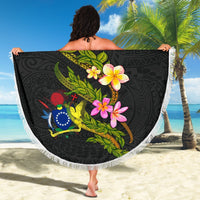 Cook Islands Beach Blanket - Plumeria Tribal - Polynesian Pride