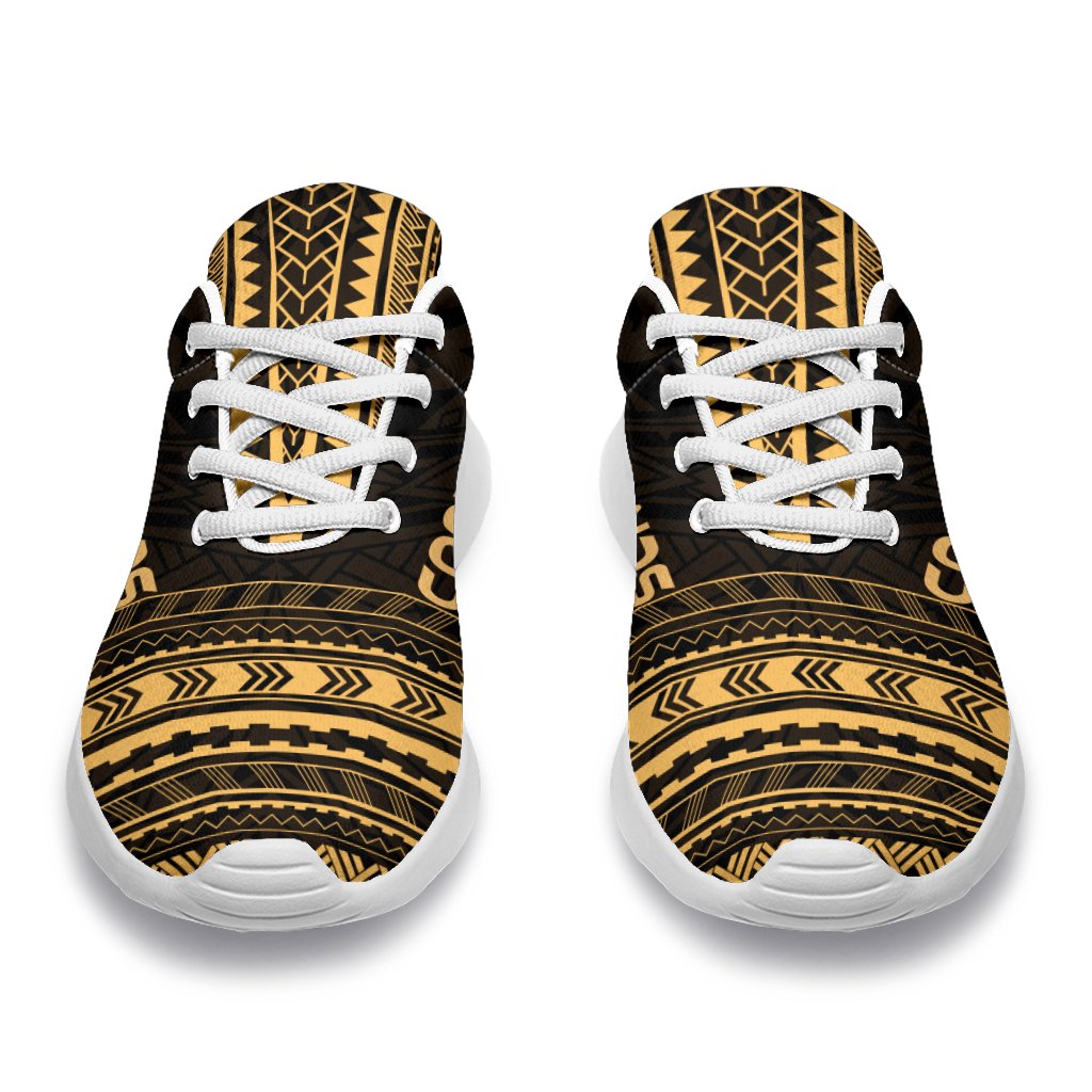 Cook Islands Sporty Sneakers - Polynesian Chief Gold Version - Polynesian Pride