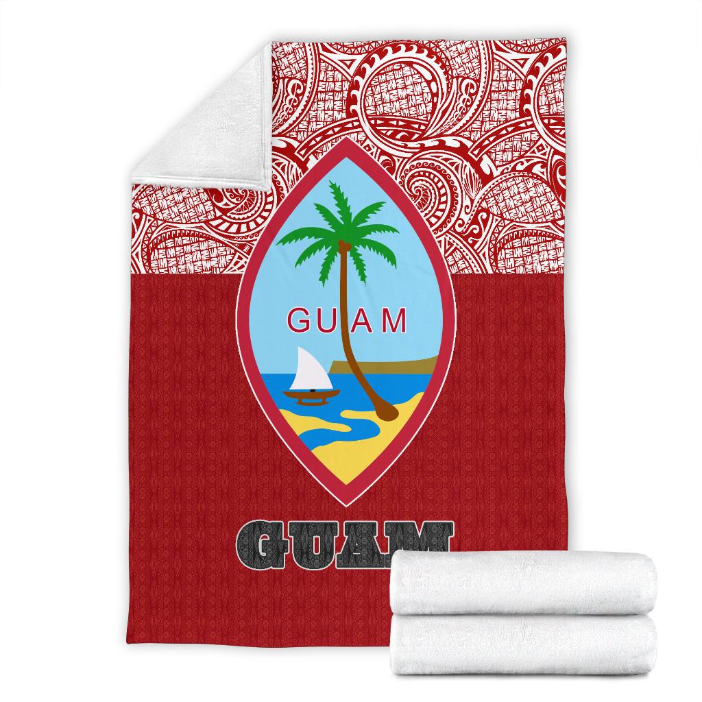 Guam Premium Blanket - Red Style - Polynesian Pride