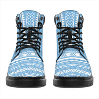 Federated States Of Micronesia Leather Boots - Polynesian Flag Chief Version - Polynesian Pride