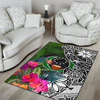 Pohnpei Area Rug - Turtle Plumeria Banana Leaf - Polynesian Pride