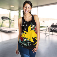 Papua New Guinea Hibiscus Women's Racerback Tank A02 - Polynesian Pride
