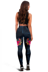 Polynesian Women's Leggings - Tropical Flower - Polynesian Pride