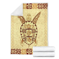 Hawaiian Turtle Premium Blanket A7 - Polynesian Pride