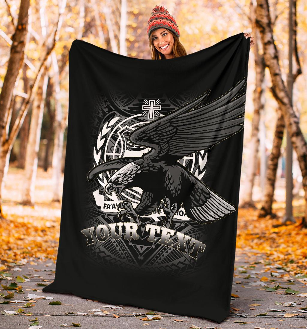 Samoa Polynesian Custom Personalised Premium Blanket - Samoa Eagle - Polynesian Pride