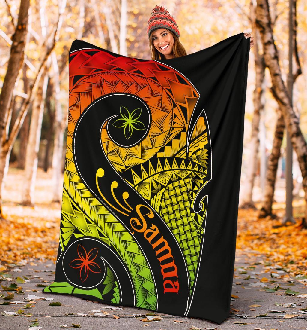 Samoa Premium Blanket - Samoa Polynesian Decorative Patterns - Polynesian Pride