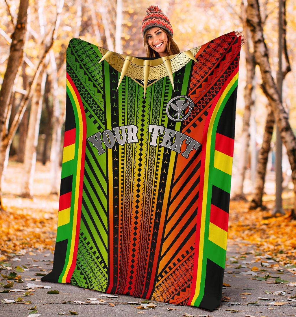 Hawaii Polynesian Custom Personalised Premium Blanket - Tribal Ornamental - Polynesian Pride