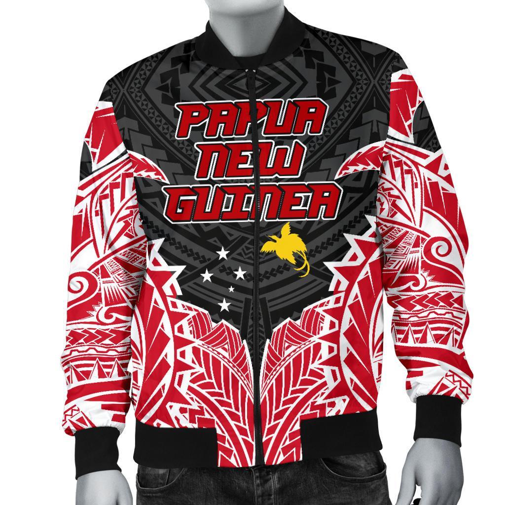 Papua New Guinea Premium Men's Bomber Jacket - Polynesian Pride