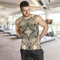Polynesian Plumeria Mix Gray Hawaii Men's Tank Top - Polynesian Pride