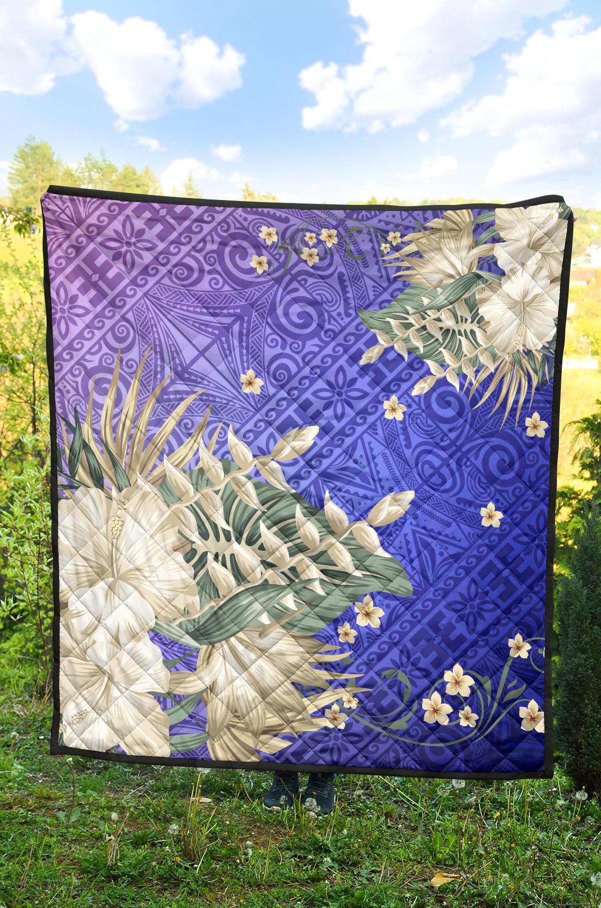 Hawaii Premium Quilt - Hawaii Hibiscus Polynesian Culture Revival - Polynesian Pride