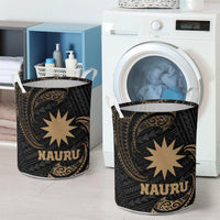 Nauru Polynesian Laundry Basket - Gold Tribal Wave - Polynesian Pride