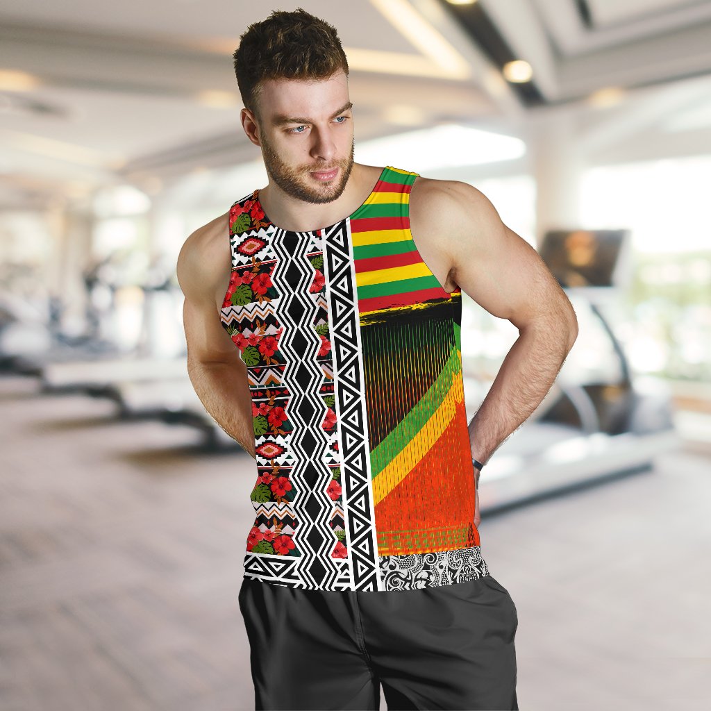 Hawaii Kanaka Maoli Pattern Men's Tank Top - Layer Style - Polynesian Pride