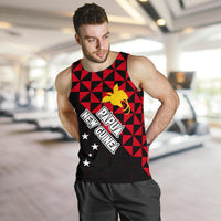 Papua New Guinea Polynesian Men's Tank Top Coat Of Arms Th5 - Polynesian Pride