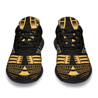 Vanuatu Sport Sneakers - Polynesian Tattoo Gold - Polynesian Pride