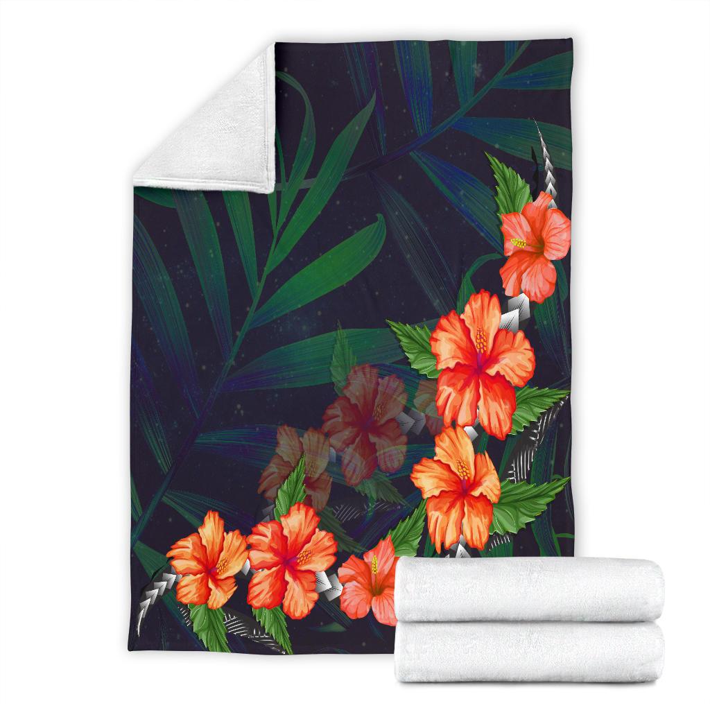 Hawaii Hibiscus Premium Blanket - Polynesian Pride