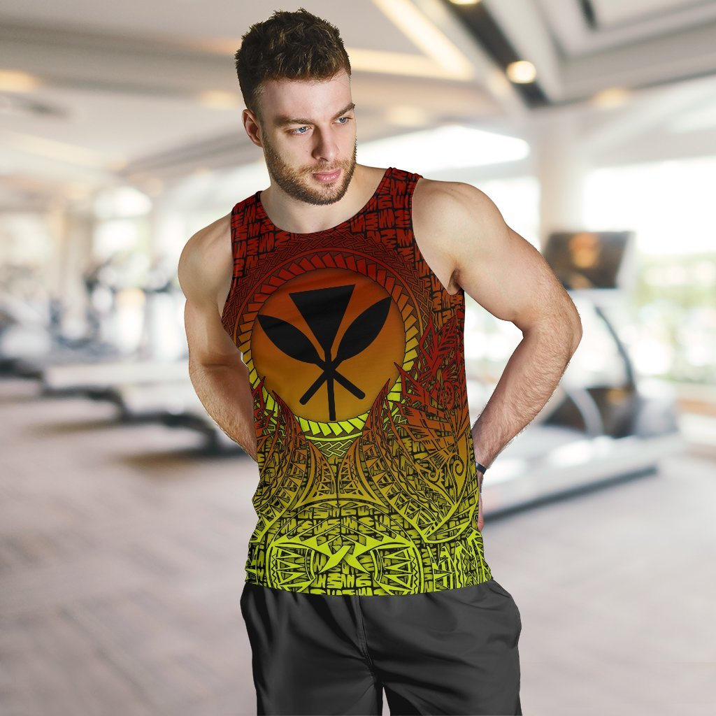 Hawaii Men's Tank Top - Polynesian Circle Pattern - Polynesian Pride