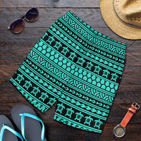 Polynesian Tattoo Tribal Turquoise Men's Short - Polynesian Pride