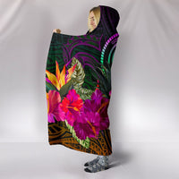 Federated States of Micronesia Hooded Blanket - Summer Hibiscus - Polynesian Pride