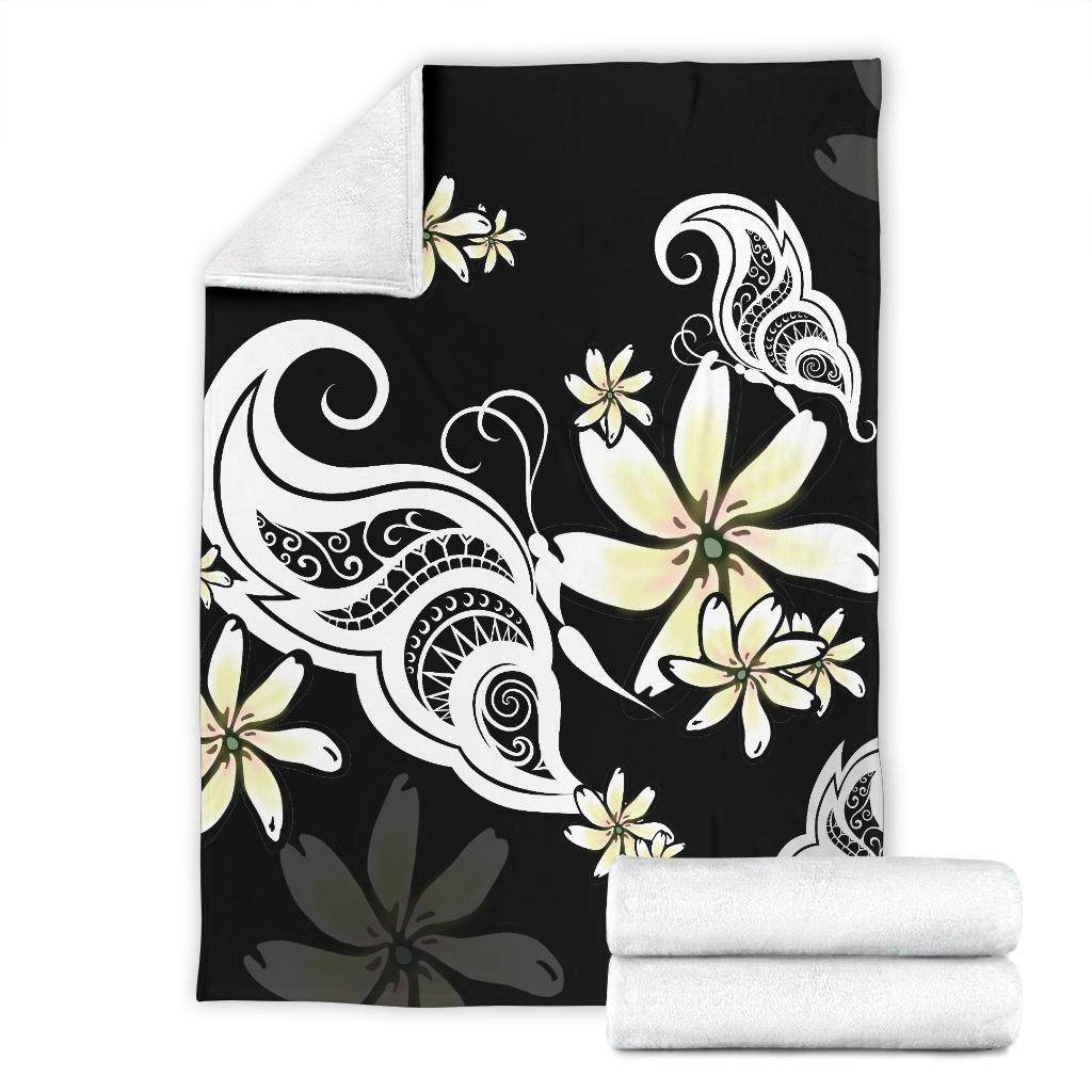 Hawaii Plumeria Premium Blanket - Polynesian Pride