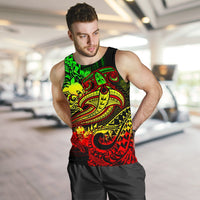 Papua New Guinea Men's Tank Top - Reggae Shark Polynesian Tattoo - Polynesian Pride