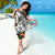 Vanuatu Sarong White - Turtle Plumeria Banana Leaf - Polynesian Pride