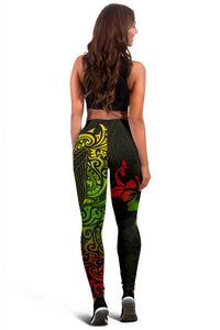Polynesian Hawaii Leggings - Polynesian Reggae Humpback Whale - Polynesian Pride