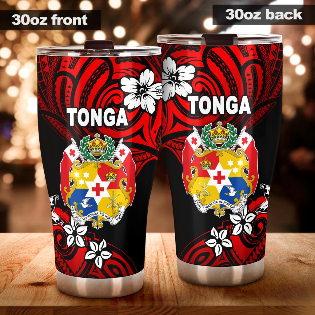 Mate Ma'a Tonga Rugby Tumbler Polynesian Unique Vibes - Red Tumbler 30oz X-Large Red - Polynesian Pride