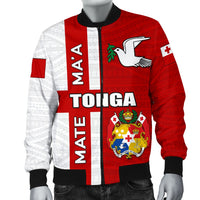 Tonga Rugby Men Bomber Jacket Mate Ma'a - Polynesian Pride