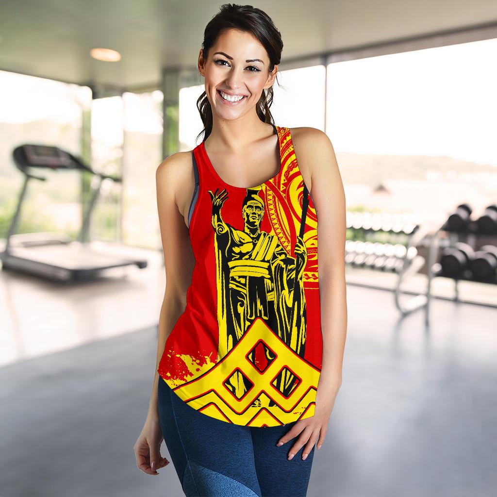 Hawaii Racerback Tank King Polynesian Mauna Kea - Polynesian Pride