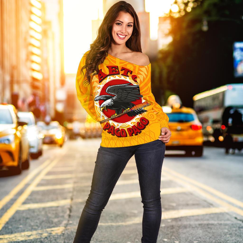 American Samoa Shoulder Sweater - Aeto Pago Pago - Polynesian Pride